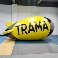 Ballon gonflable personnalisé en forme de dirigeable à l'hélium, ballon suspendu pour événements