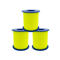 Jaune fluorescent 0.5 Mm fil réfléchissant collier pour animaux de compagnie fil réfléchissant tricoté Bobble chapeau fil réfléchissant fil à tricoter