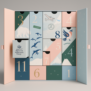 Noë<span class=keywords><strong>l</strong></span> compte à rebours parfum <span class=keywords><strong>calendrier</strong></span> <span class=keywords><strong>de</strong></span> <span class=keywords><strong>l</strong></span>'<span class=keywords><strong>avent</strong></span> boîte 12 jours fermeture magnétique petits compartiments cosmétique saisonnier cadeau organisateur - Product Image 1