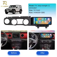 15 "RoadNavi Android 13 Autoradio CarPlay GPS Navi 360 Caméra USB MP3/MP4 Lecteurs DSP pour Jeep Écran partagé Aide à la marche arrière