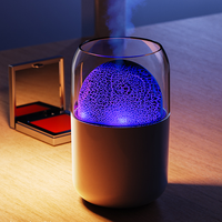 Nouveau Design Humidificateur Volcan 300ml pour Maison et Chambre, Diffuseur d'Huiles Essentielles USB Coloré, Humidificateur de Bureau Silencieux