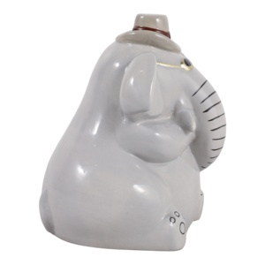 Statuetta di Elefante in Ceramica con Cappello e Occhiali da Sole, Scultura Moderna in Gres per Arredamento Casa, Bagno, Ufficio, Scaffale - Product Image 3