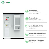 Système de stockage d'énergie d'armoire de batterie extérieure de Sunpal 100Kw 50Kw avec la batterie d'ion de lithium de 215Kwh 100Kwh