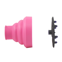 Diffuseur de cheveux en silicone et plastique Lohas pour cheveux bouclés - Sèche-cheveux pliable pour femmes avec options de couleur Pantone personnalisées