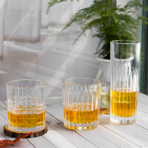 <span class=keywords><strong>Whisky</strong></span> rayé DH Premium, style américain, transparent, 320 ml, épais, sublimation, sans plomb, design luxueux, respectueux de l'environnement, bourbon - Product Image 3