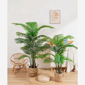 Top vente presque naturel décoration de la maison plantes d'intérieur paradis tropical feuille de <span class=keywords><strong>palmier</strong></span> arbre de bonsaï artificiel - Product Image 2