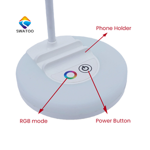 Meilleure vente lampe de table moderne sans fil rechargeable rgb led pour la lecture lampe de bureau de luxe avec chargeur sans fil pour bureau d'étude - Product Image 5