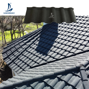 Tuiles de toiture en pierre revêtues de haute performance, légères, durables et écologiques pour les toitures de villas et de complexes hôteliers modernes - Product Image 3