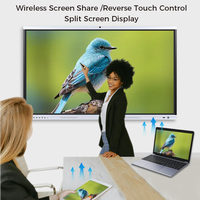 Tableau interactif intelligent pour réunions de bureau, écran tactile 4K, système double Android/Windows, 55/65 pouces, nouveau style