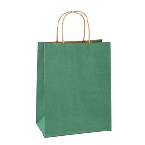 Sacs shopping en papier kraft personnalisables avec logo, pour supermarchés, vêtements, chaussures, sacs d'emballage en papier avec poignée, vente chaude - Product Image 1