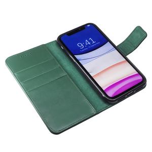 Funda magnética desmontable de cuero genuino hecha a mano para iPhone, billetera con soporte para tarjetas, anti radiación EMF, 11, 12 pro max - Product Image 3