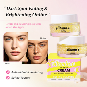 Private Label OEM Multivitamin C And E Oil Bead Cream Moisturizing Brightening Soothing <b>Face</b> Cream 50g Custom Logo - Product Image 3