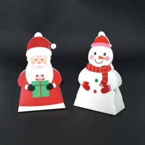 Rendier Santa Elf Sneeuwman Nieuwigheid Kerstavond Doos Aanwezig Kartonnen Doos