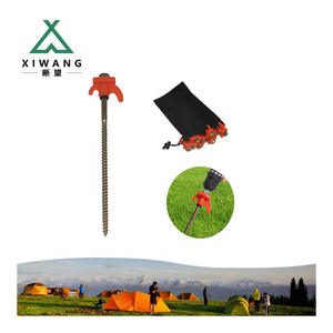 20.5cm 8 pièces vis à tête hexagonale dans les piquets de tente emballés dans un sac vis en acier robuste dans les piquets de tente piquets de tente pour le camping - Product Image 1