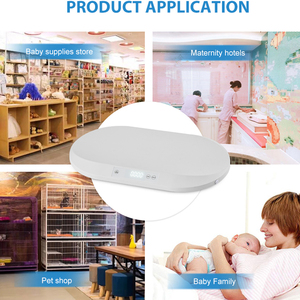 Trắng ABS an toàn trẻ sơ sinh quy mô kỹ thuật số đa chức năng sử dụng nhà điện tử chiều cao cân bé quy mô <span class=keywords><strong>40kg</strong></span> Công suất OEM tùy chỉnh - Product Image 4
