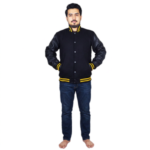 <b>Men's</b> Varsity College <b>Jackets</b> Wholesale Blank Varsity <b>Jackets</b> Custom logo Plain <b>Letter</b> <b>Man</b> Varsity <b>Jacket</b> For <b>Men</b> - Product Image 1