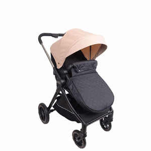 Cochecito de Bebé de Lujo Plegable Fácil de Transportar, Cochecito de Paseo de Lujo con Marco de Acero Inoxidable EN1888, Asiento Reversible, Carga de 20 kg - Product Image 1