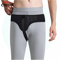 Ceinture de soutien ajustable pour hernie inguinale unilatérale adulte avec coussinets de compression amovibles pour hommes