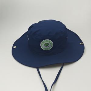 Chapeau seau personnalisé pliable à grand bord OEM avec broderie d'appliques Chapeau de pêcheur pour scènes extérieures décontractées Motif <span class=keywords><strong>vert</strong></span> - Product Image 1