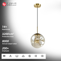Luminaire suspendu en verre moderne et luxueux pour chambre à coucher, simple et créatif, pour salon, salle à manger, bar, comptoir