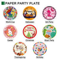 Assiettes en papier biodégradables pour fêtes, vaisselle jetable, décoration, micro-ondes, plats à emporter, restaurants de restauration rapide, emballage pour supermarchés