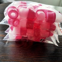 10 Piezas Profesionales de Silicona Rosa Sólida para Uso en Manos, Cubre Dedos para Remover Esmalte de Uñas, DIY, Acrílico, Gel UV, Uso en Salón