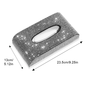 Bling <span class=keywords><strong>voiture</strong></span> <span class=keywords><strong>porte</strong></span>-boîte à mouchoirs strass cristal Auto <span class=keywords><strong>porte</strong></span>-serviettes siège arrière <span class=keywords><strong>papier</strong></span> serviette housse accessoires de <span class=keywords><strong>voiture</strong></span> pour les femmes - Product Image 6