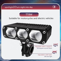 2 Pièces Phares LED pour Voiture et Moto, Feux de Grille, Feux de Conduite, Feux de Travail, Ampoules Antibrouillard pour Voiture et Camion TT8