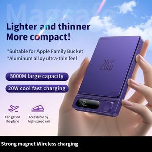 Batería Externa Compacta Ultrafina de 5000 mAh con Carga Inalámbrica Magnética Rápida, Compatible con Teléfonos Móviles, Impresión Personalizada - Product Image 2