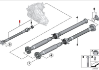 Eje de transmisión delantero para BMW X5 F15 E70 X6 F16 E71 E72 26208605866 26207597649 Eje de hélice