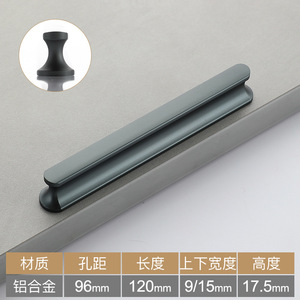 Direct Sale Wardrobe with Golden Handles Fashion Cabinet Door Handles and Extended <b>Black</b> Handles for Cabinet Drawers - Product Image 5