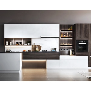 Sofeyia hiện đại Modular tùy chỉnh tủ bếp với bồn rửa vòi Ngăn kéo trượt cho phần cứng dễ dàng làm sạch & Thiết kế bền - Product Image 6