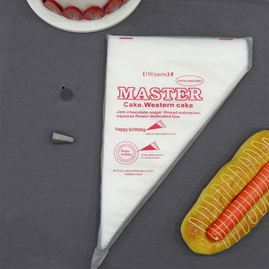Kantong Kue Plastik Sekali Pakai Ukuran Kecil, Tahan Lama, Food Grade, Warna Merah untuk Dekorasi Kue, Alat Kue Pesta, Laris Manis - Product Image 3