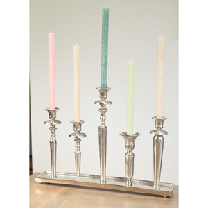 Bougeoir en aluminium antique doré pour la maison - Product Image 3