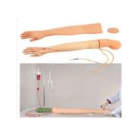 Brazo de Entrenamiento para Venopunción IV HS3, Simulador Realista de Inyección y Flebotomía con Retroceso de Sangre para Prácticas de Estudiantes de Enfermería