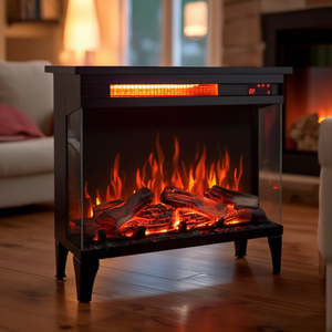 Chimenea Eléctrica DB de 24 Pulgadas con Luz LED, Independiente, para Uso en Interiores, 1500W, 10000-19999 BTU/h - Product Image 2