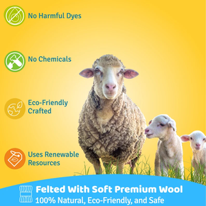 Giocattoli per Cani in Lana Feltrata Colorata - Set <span class=keywords><strong>di</strong></span> Giocattoli Allegri, Sicuri e Morbidi per Cani da Interno per Battaglie, Inseguimenti e Divertimento - Product Image 5