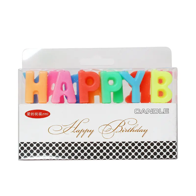 ケーキデコレーション用卸売良質レターキャンドルお誕生日おめでとう