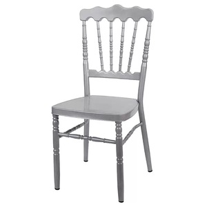 Chaises de décoration de mariage, chaise Napoléon de luxe dorée, chaise de mariage blanche, chaise de cérémonie de mariage en métal Napoléon - Product Image 4