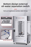Four à charbon de bois rotatif industriel Chuangyu 220v 3.8kw pour poulet rôti et canard