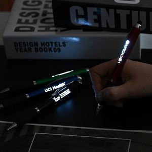 ปากกาลูกลื่นพร้อมไฟ LED สกรีนโลโก้ตามสั่ง ทนทาน สีสันตามสั่ง สำหรับงานส่งเสริมการศึกษา - Product Image 5
