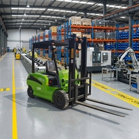 Direktverkauf ab Werk: Elektro-Gabelstapler 1-3 Tonnen mit Lithium-Ionen-Batterie, 4WD, Vollgummireifen für Lagerhaltung und Be- und Entladung