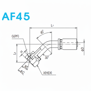 ข้อต่อท่อ AF45-G-14(-n) ของ Nitta ข้อต่อเพลาหมวดหมู่ผลิตภัณฑ์ - Product Image 1