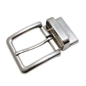 Fibbia per Cintura Personalizzata in Lega di Zinco da 35mm, Reversibile e Girevole, Doppio Lato, Resistente, per Cinture in Pelle da Uomo, Fibbia Metallica alla Moda - Product Image 1