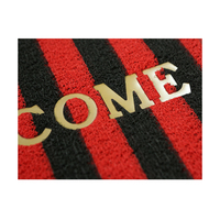 Tapis de porte en PVC jacquard imperméable personnalisé tapis de sol d'entrée intérieur antidérapant confortable bienvenue lavable caractéristique pour un usage domestique