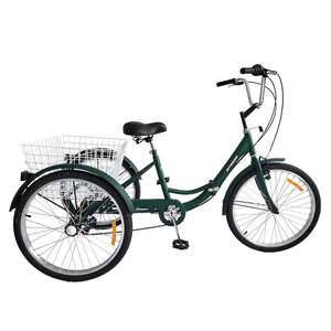 <span class=keywords><strong>Triciclo</strong></span> de 3 Ruedas para Adultos, Plegable, con Cesta Trasera <span class=keywords><strong>Grande</strong></span>, <span class=keywords><strong>Triciclo</strong></span> Plegable de 24 Pulgadas - Product Image 2