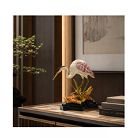 Nouvelle pièce décorative d'art cygne de style chinois, luxe léger et haut de gamme, pour salon, entrée, meuble TV et objet de décoration