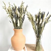 Bouquet de fleurs séchées de lavande, fleurs séchées naturelles pour la décoration de la maison, arrangement de vase, vente en gros