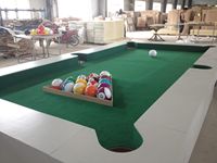 Mesa de billar inflable de garantía de calidad portátil, mesa de billar de madera con logotipo personalizable