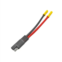Câble d'alimentation solaire 12V avec connecteur SAE, adaptateur de batterie, câble de charge pour moto, boîte à fusibles avec bornes de type O, faisceau de câbles personnalisé